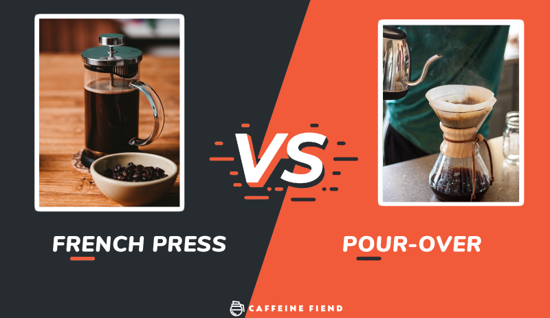 French Press vs Pour Over Article on Caffeine Fiend