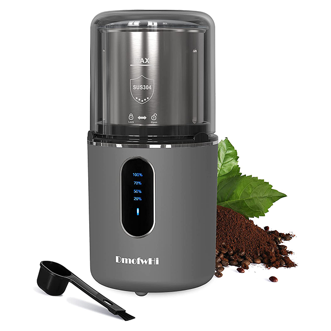 1pc Coffee Grinder Electric Burr, Small Cordless Coffee Grinder Mini With  Multi Grind Setting, Portable Coffee Bean Grinder Automatic For Camping/ Dri