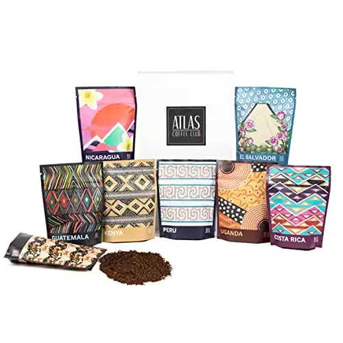 Atlas Coffee Club World of Coffee Sampler, 8-Pack Variety Box of the World s Best Single Origin Coffees